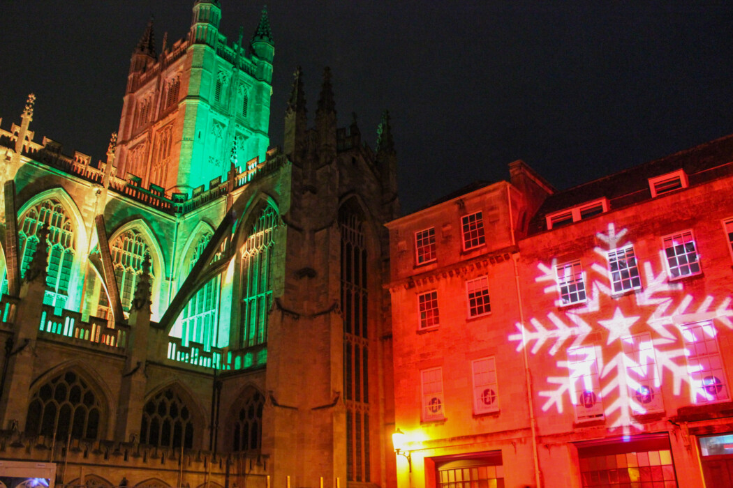 Christmas Light Trail illuminates Bath's streets and buildings The