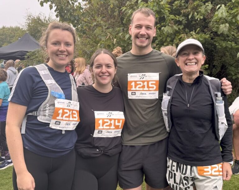 Lawn Manor Academy teachers complete swindon half l r ruby freeman, abbie walldock, dan jacklin, begona diez