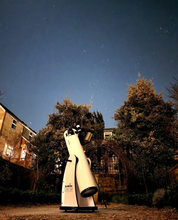Stargazing from the garden of the herschel museum of astronomy. credit bath astronomers scaled