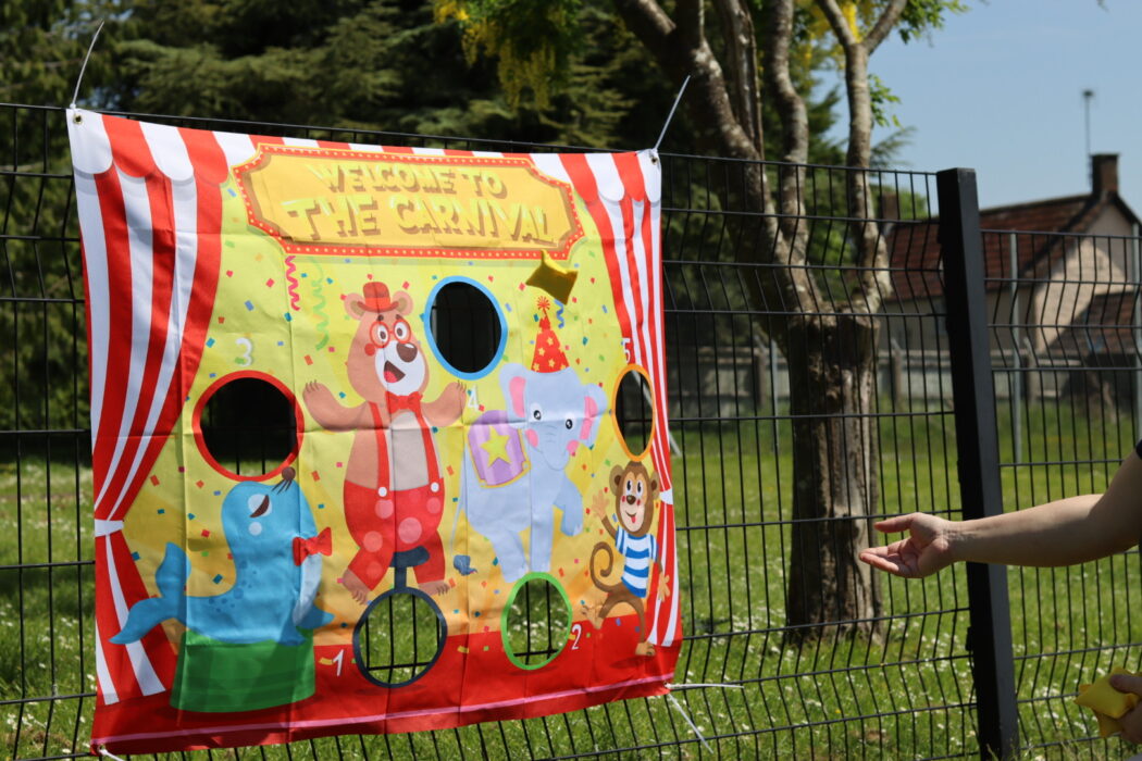 Summer fete games at REME Museum Wiltshire