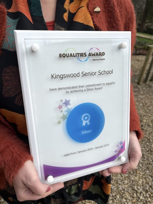 Kingswood School has achieved the Silver Equalities Award from Equaliteach after an 18-month programme recognising its work on equality, diversity and inclusion.