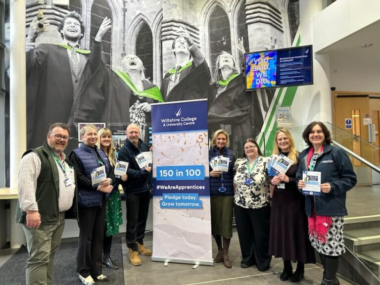 Wiltshire College & University Centre launches its ambitious 150 in 100 campaign to boost apprenticeships and support employers across the region.
