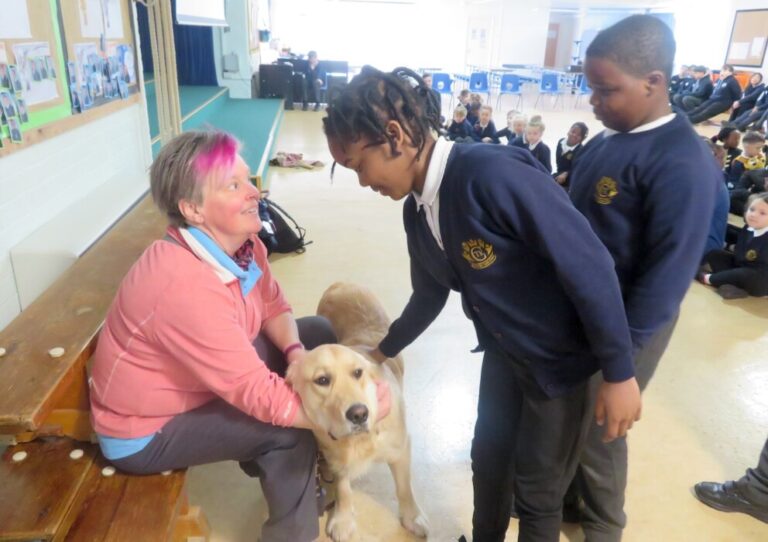 Christ the King pupils enjoyed a special visit from a guide dog puppy, learning how these remarkable animals support people with visual impairments.