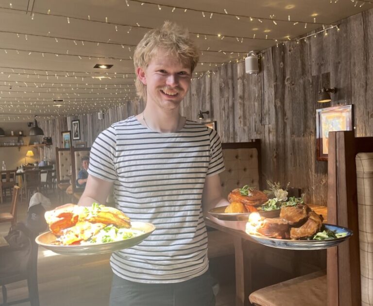 We enjoyed a relaxed family Sunday lunch at the Locksbrook Inn in Bath, with friendly service, generous roasts and a superb riverside setting.