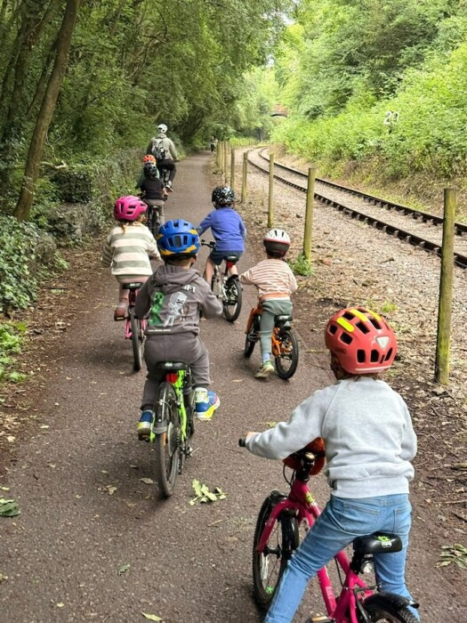 Year 1 pupils at King Edward’s School in Bath cycled 13 miles to Bristol and raised more than £1,000 to support orangutan conservation projects.