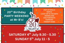 Mr B's Emporium of Reading Delights is celebrating its 20th birthday with a free weekend of family-friendly events, prizes and activities in Bath.