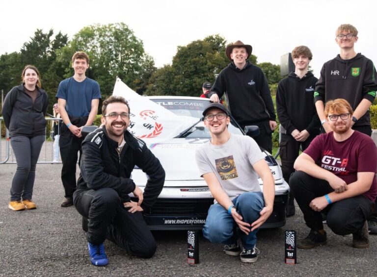 Wiltshire College Motorsport students help lecturer Sam Williams secure his second Castle Combe Hot Hatch Championship title.